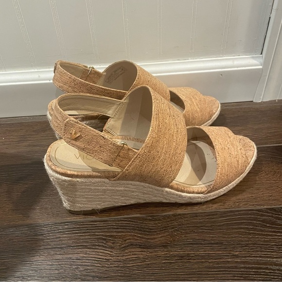 Vionic Brooke Cork Espadrille Wedge Supportive Sandals 10 - Picture 3 of 11
